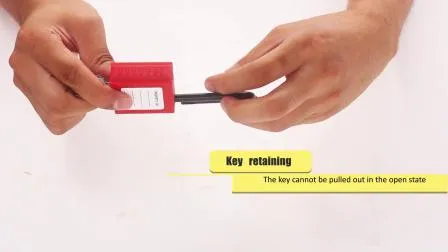 OEM 38mm Industrial Nylon Shackle Safety Padlock Lockout Lock Industrial Padlock Safety Loto Padlocks