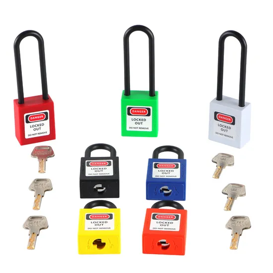 Qvand 38mm Red Loto Lockout Tagout Safety Padlock Plastic Non