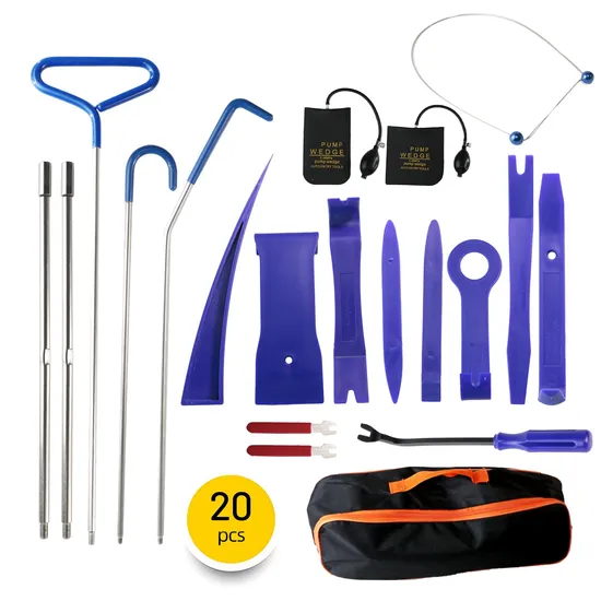 19 PCS Long Reach Grabber Car Locksmith Opener Car Lockout Kit