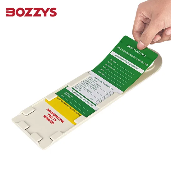 6mm Thickness Electrical Safety Lockout Scaffolding Tags