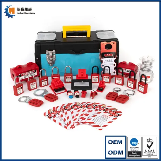 Plastic Safety Industrial Lockout Box Electrical Lockout Tagout Kit Box