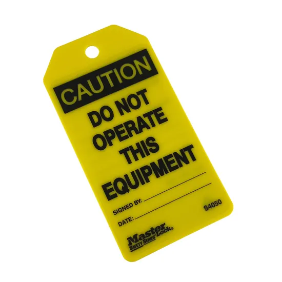 Customize PVC Caution Design Safety Lockout Tagout Label Tag