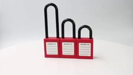 Insulation Keyed Differ Plastic Safety Padlock with 76mm Long Shackle