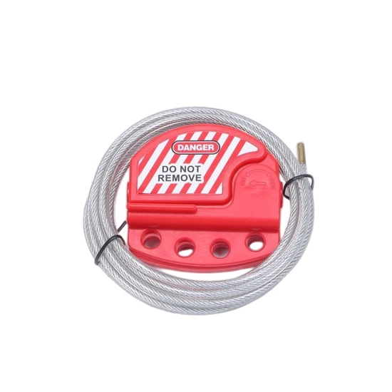 Adjustable 2.0m Stainless Steel Cable Lockout Safety Device for Industrial Use