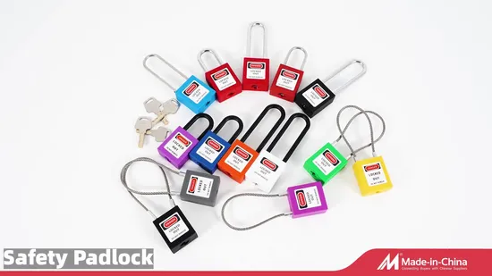 Osha 38mm Steel Shackle Safety Padlock Lockout for Industrial Equipment