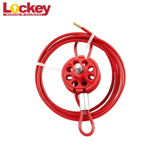 Lockey Plastic ABS Colored Manufacture Lockout Wheel Type Cable Lockout 