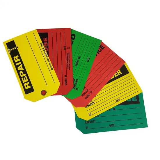 Custom Paper Warning Tag Special Design Lockout Signs Tagout Safety Tags 