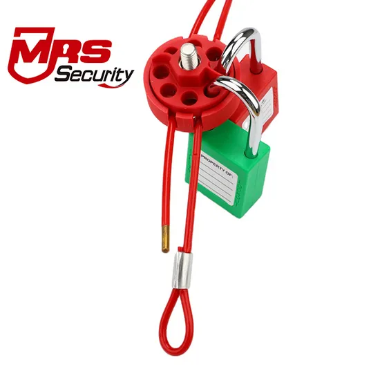 Adjustable Customized Safety Red Cable Lockout Tagout Industry Lock Padlock Manufacturer 