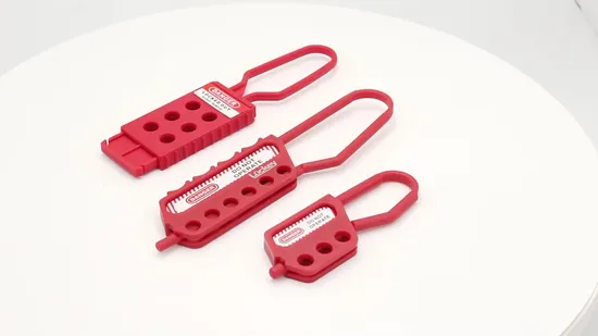 4mm Diameter Shackle Durable Nylon Industrial Lockout Hasp 