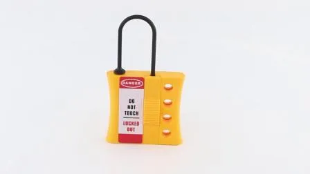 Bozzys Yellow 4 Keyholes Slider Open Insulated Plastic Lockout Hasp 