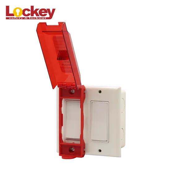 Plastic Wall Switch Electrical Lockout Devices Emergency Switch / Push Button Lockout 