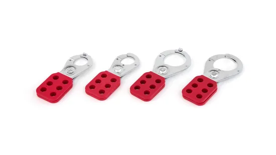 Manufacturer 6 Padlock Holes Steel Jaw Clamp Safety Lockout Hasp 38mm 