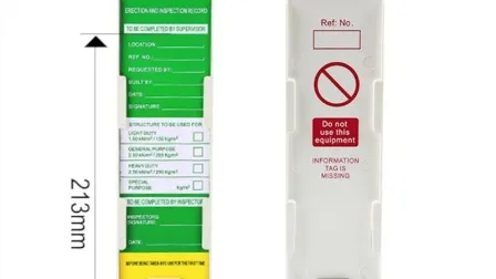 Multifunctional Scaffolding Tag for Safety Lockout 