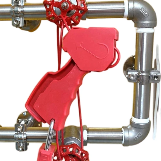 Durable Adjustable Cable Lockout for Irregular Equipment Safety 