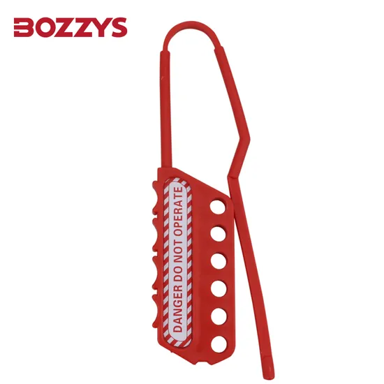 Bozzys Plastic Side Open Nylon Lockout Hasp with 3 Keyholes 