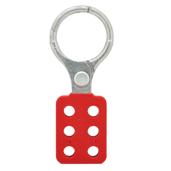 Red Over Lock Hasp Handle Lock Lockout Tagout Hasp 