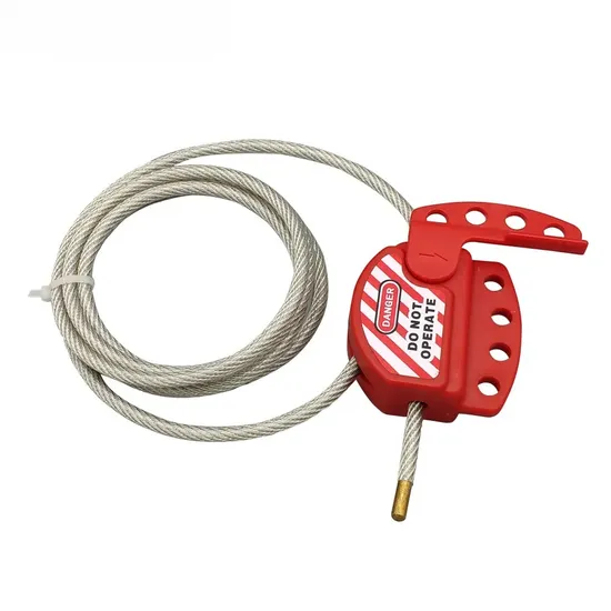 Universal Adjustable Safety Cable Lock for Lockout Tagout 