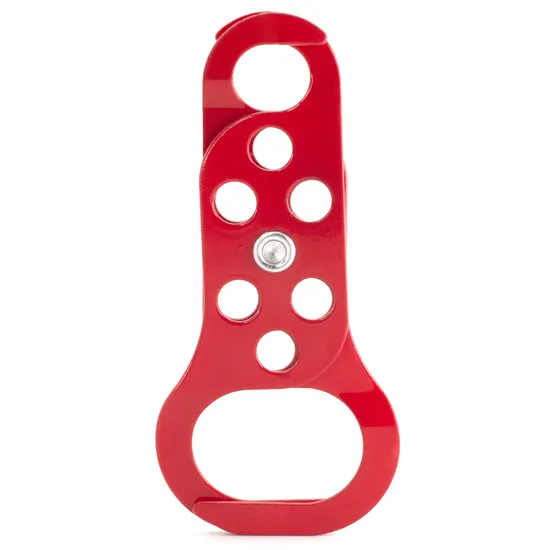 Hot Sale Six Holes Double Ends Steel Lockout Hasp for Industry 