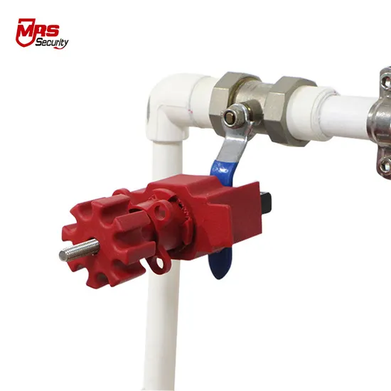 Red Plastic Safety Valve Lock Industrial Lockout Tagout Loto Manufacturer 